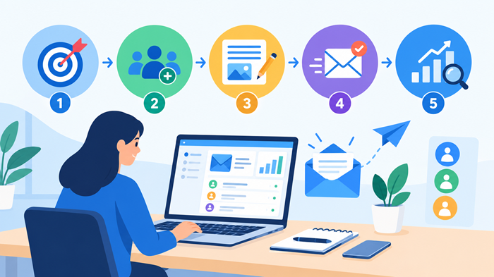 5 Steps of Email Marketing: A Simple Guide for Beginners